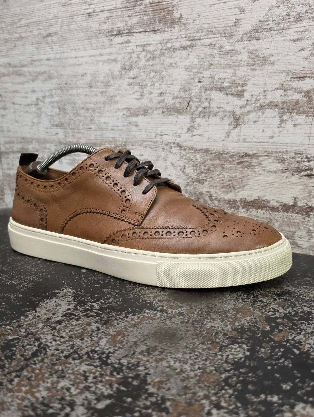 Cole Haan Winslow Wingtip Oxford Sneakers Shoes Sz 10 Brown Leather C35600